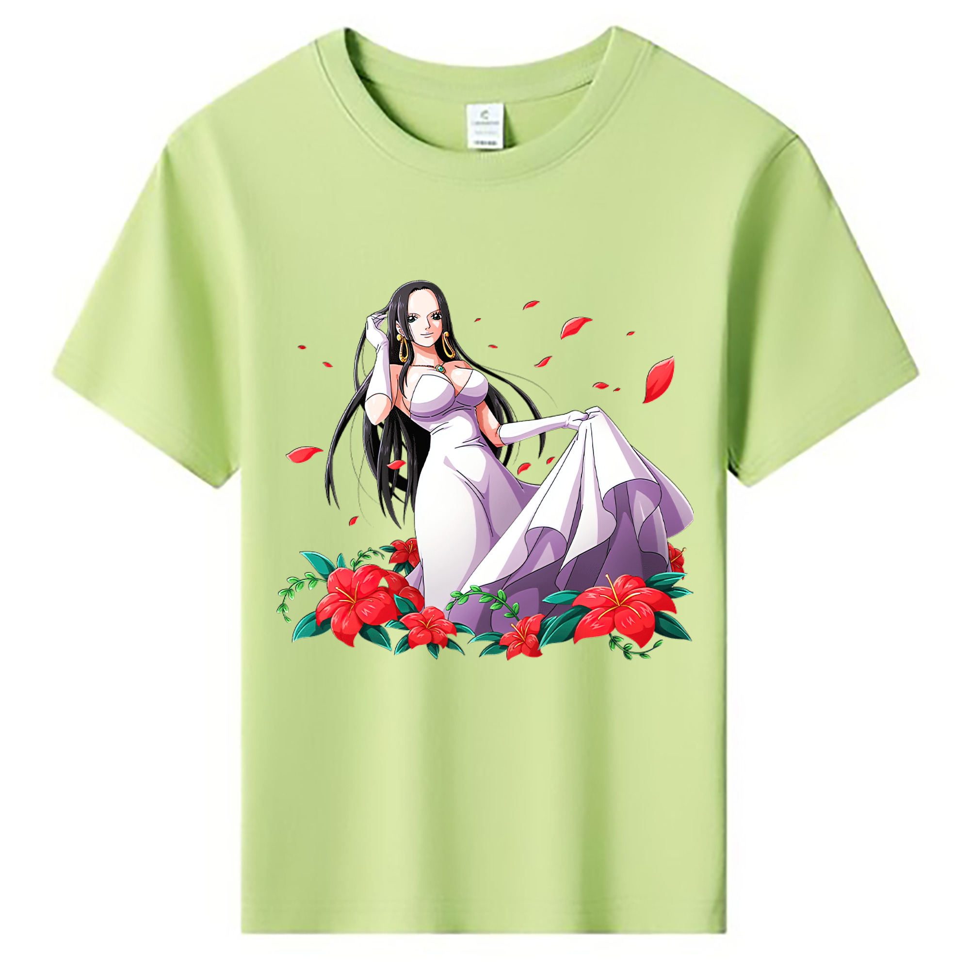 ワンピース ボア・ハンコック ONE PIECE Boa·Hancock 綿100％キッズTシャツ（フロントプリント）